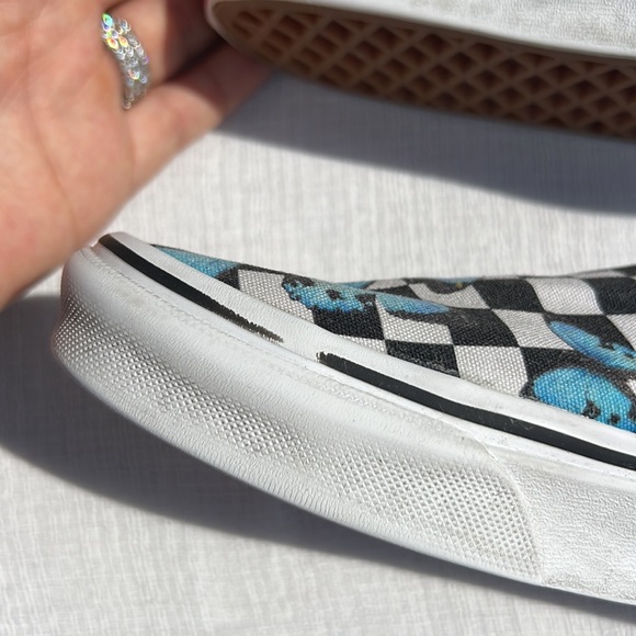 VANS BUTTERFLY CHECKERED SLIP-ON TRUE WHITE SIZE M 4. F 5.5 - Picture 12 of 16